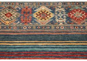 Tappeto Istintia Geometrico Blu Rosso Mattone 78x124 Cm