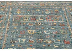 Tappeto Istintia Figurativo Blu Petrolio Beige 127x181 Cm