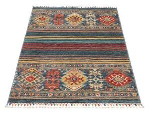 Tappeto Istintia Geometrico Blu Rosso Mattone 78x124 Cm
