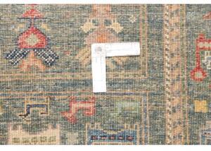 Tappeto Istintia Figurativo Verde Petrolio Beige Corsia 80x300 Cm