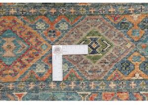 Tappeto Istintia Geometrico Blu Petrolio Rosso Ruggine 80x122 Cm