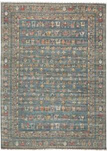 Tappeto Istintia Figurativo Blu Petrolio Grigio 249x350 Cm