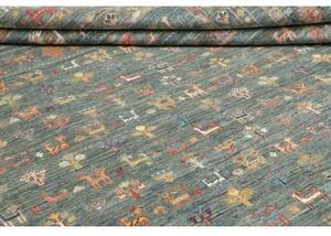 Tappeto Istintia Figurativo Blu Petrolio Grigio 249x350 Cm