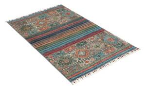 Tappeto Istintia Geometrico Blu Petrolio Rosso Ruggine 80x122 Cm