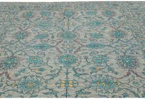 Tappeto Zigler Fine Floreale Grigio Turchese 255x343 Cm