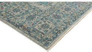 Tappeto Zigler Fine Floreale Grigio Turchese 255x343 Cm