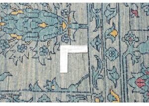 Tappeto Zigler Fine Floreale Grigio Turchese 255x343 Cm