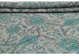 Tappeto Zigler Fine Floreale Grigio Turchese 255x343 Cm
