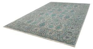 Tappeto Zigler Fine Floreale Grigio Turchese 255x343 Cm