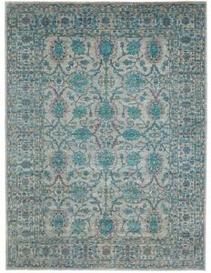 Tappeto Zigler Fine Floreale Grigio Turchese 255x343 Cm