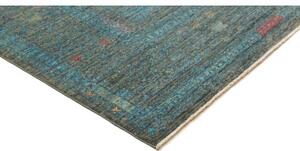 Tappeto Kairo Stilizzato Verde Petrolio Blu Ottanio 247x307 Cm