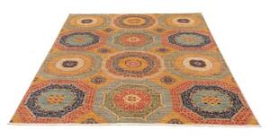 Tappeto Kairo Geometrico Ocra Blu 149x200 Cm