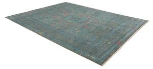Tappeto Kairo Stilizzato Verde Petrolio Blu Ottanio 247x307 Cm