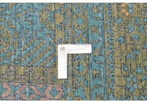 Tappeto Kairo Stilizzato Verde Petrolio Blu Ottanio 247x307 Cm