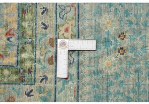 Tappeto Kairo Medaglione Blu Petrolio Beige 278x377 Cm