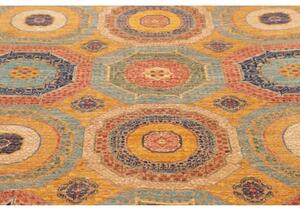 Tappeto Kairo Geometrico Ocra Blu 149x200 Cm