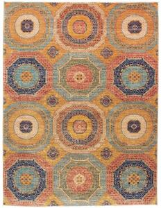 Tappeto Kairo Geometrico Ocra Blu 149x200 Cm