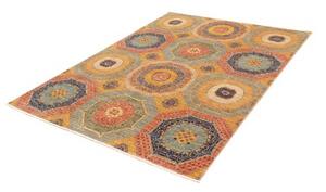 Tappeto Kairo Geometrico Ocra Blu 149x200 Cm