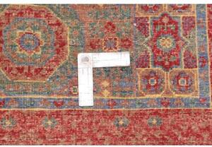 Tappeto Kairo Medaglione Rosso Mattone Grigio Azzurro Corsia 81x300 Cm