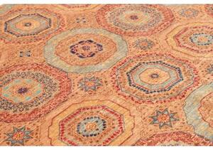 Tappeto Kairo Geometrico Terracotta Azzurro 148x210 Cm