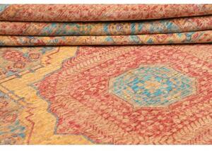 Tappeto Kairo Stilizzato Rosso Ruggine Blu 249x310 Cm