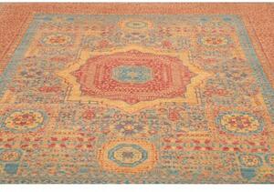 Tappeto Kairo Stilizzato Rosso Ruggine Blu 249x310 Cm