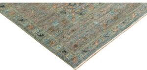 Tappeto Kairo Stilizzato Verde Petrolio Azzurro 210x307 Cm
