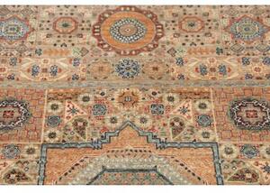 Tappeto Kairo Geometrico Becco Di Mattone Azzurro 80x145 Cm