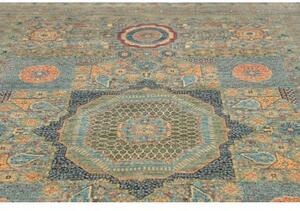Tappeto Kairo Stilizzato Verde Petrolio Azzurro 210x307 Cm