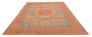 Tappeto Kairo Stilizzato Rosso Ruggine Blu 249x310 Cm