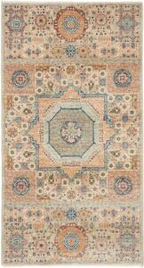 Tappeto Kairo Geometrico Becco Di Mattone Azzurro 80x145 Cm