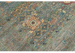 Tappeto Kairo Stilizzato Verde Petrolio Azzurro 210x307 Cm