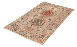 Tappeto Kazak Fine Stilizzato Beige Rosso 79x128 Cm