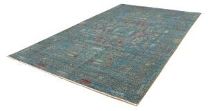 Tappeto Kairo Stilizzato Blu Petrolio Beige 201x304 Cm