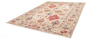 Tappeto Kazak Fine Stilizzato Grigio Chiaro Rosso 247x303 Cm