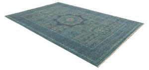 Tappeto Kairo Geometrico Verde Petrolio Beige 204x295 Cm