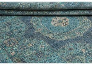 Tappeto Kairo Geometrico Verde Petrolio Beige 204x295 Cm