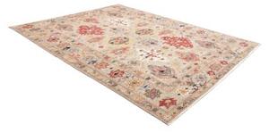Tappeto Kazak Fine Stilizzato Grigio Chiaro Rosso 247x303 Cm