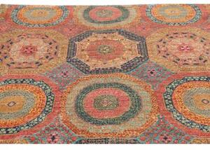 Tappeto Kairo Geometrico Rosso Mattone Blu 170x248 Cm