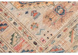 Tappeto Kazak Fine Stilizzato Beige Rosso 79x128 Cm