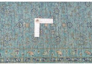 Tappeto Kairo Geometrico Verde Petrolio Beige 204x295 Cm