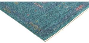 Tappeto Kairo Medaglione Verde Petrolio Grigio 209x298 Cm
