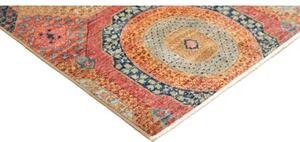 Tappeto Kairo Geometrico Rosso Mattone Blu 170x248 Cm