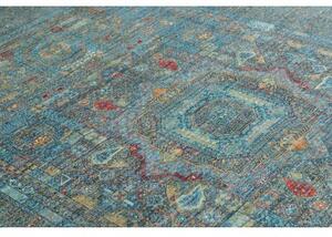 Tappeto Kairo Stilizzato Blu Petrolio Beige 201x304 Cm