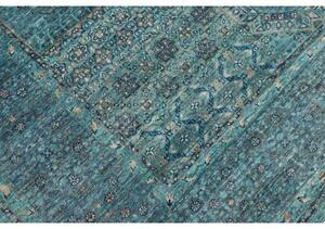 Tappeto Kairo Geometrico Verde Petrolio Beige 204x295 Cm
