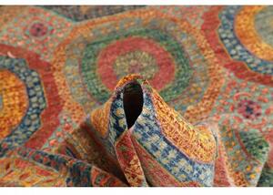 Tappeto Kairo Geometrico Rosso Ruggine Blu 204x288 Cm