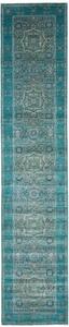 Tappeto Kairo Stilizzato Verde Petrolio Blu Corsia 82x396 Cm