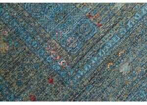 Tappeto Kairo Stilizzato Blu Petrolio Beige 201x304 Cm