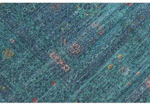 Tappeto Kairo Medaglione Verde Petrolio Grigio 209x298 Cm