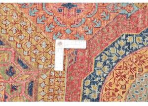 Tappeto Kairo Geometrico Rosso Mattone Blu 170x248 Cm